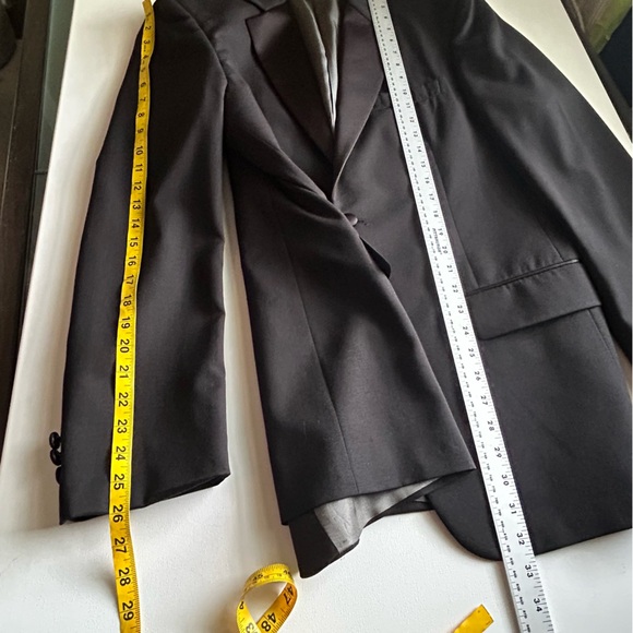 Givenchy Monsieur Black Tuxedo Blazer with Satin Lapel 100% Super Wool 39 - Picture 12 of 15